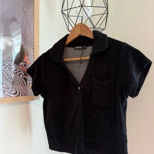 Boohoo Black Zip-Up Jacket